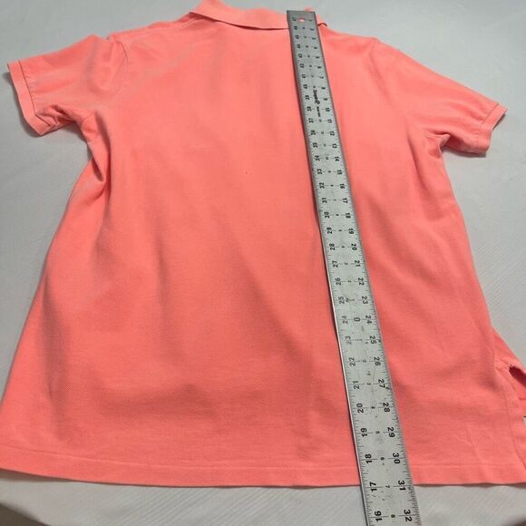 Polo Ralph Lauren Men’s Neon Peach Orange Custom Fit VTG Neon Polo Shirt Size XL - Picture 7 of 7